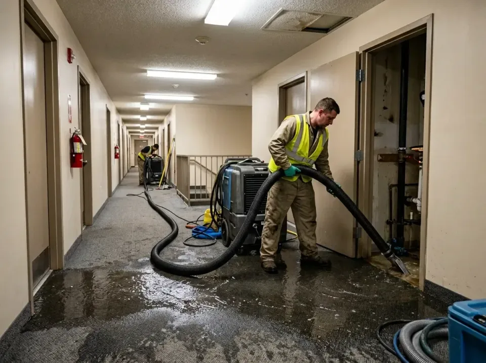 multi-unit-apartment-hallway-f-005 — frequently asked questions, Emergency Burst Pipe Water Extraction & Removal in Steelton…